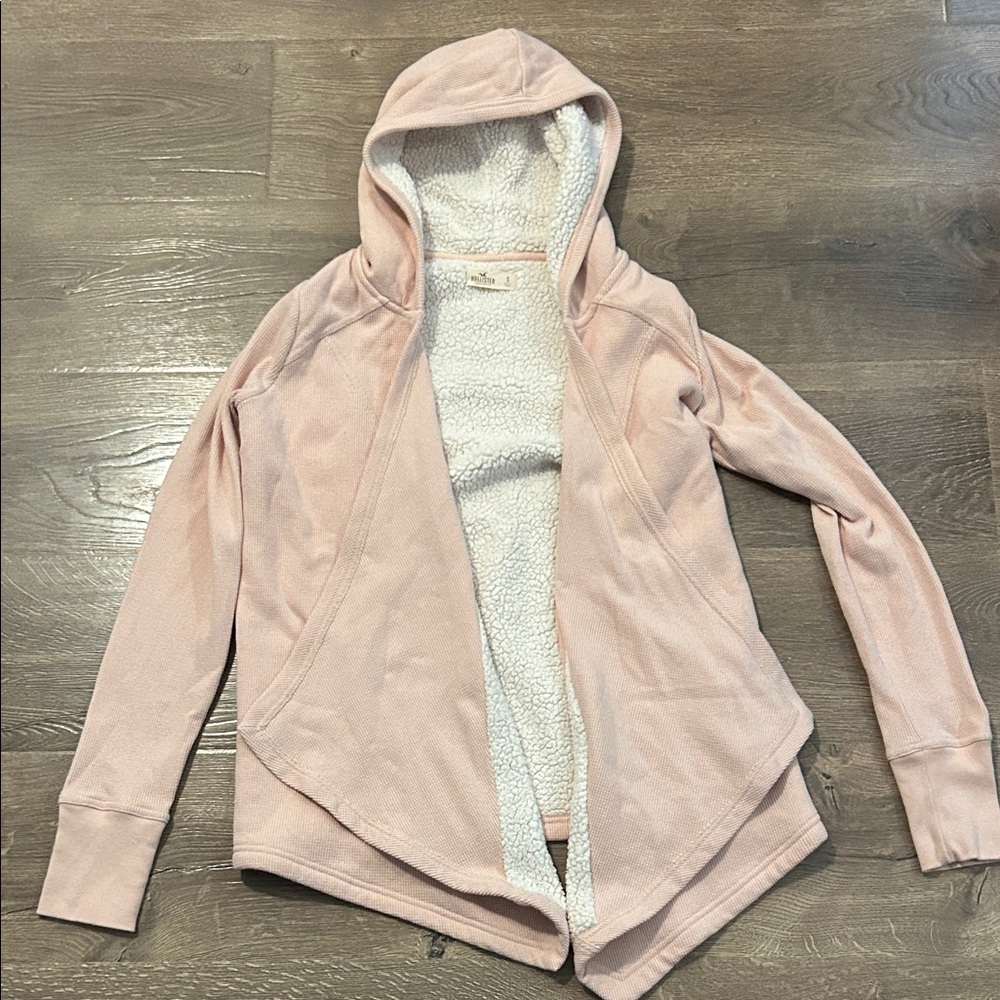 Hollister Light Pink Hooded Cardigan